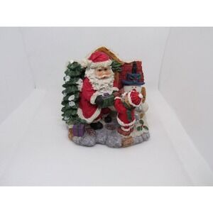 K's Collection Santa In Action Christmas Figurine Holiday Decor 5in